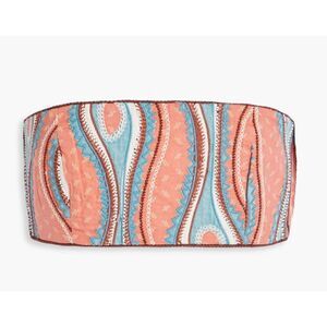 ULLA JOHNSON Isa strapless printed cotton bra top NWT Size 2